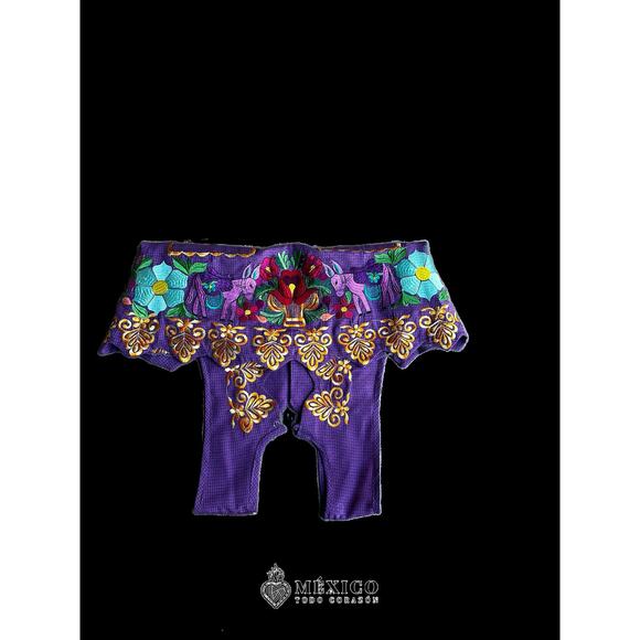 Mexican Folkloric apron embroidered  one of a kind mexico todo corazon - Picture 8 of 13